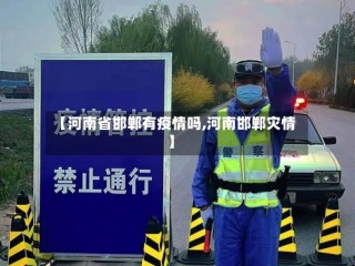 【河南省邯郸有疫情吗,河南邯郸灾情】
