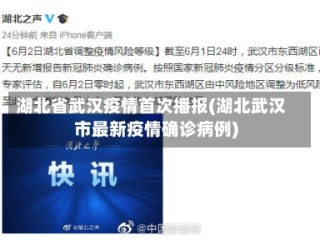 湖北省武汉疫情首次播报(湖北武汉市最新疫情确诊病例)
