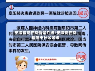 安徽省现在疫情是几级/安徽现在疫情属于什么等级