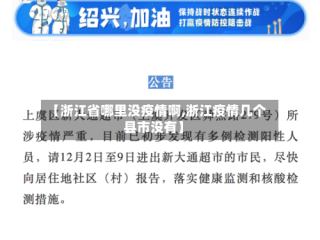 【浙江省哪里没疫情啊,浙江疫情几个县市没有】