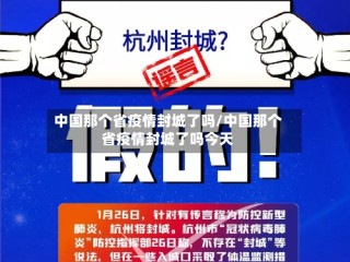 中国那个省疫情封城了吗/中国那个省疫情封城了吗今天
