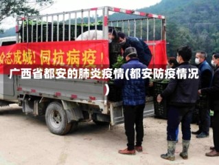 广西省都安的肺炎疫情(都安防疫情况)