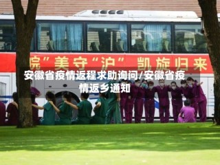 安徽省疫情返程求助询问/安徽省疫情返乡通知