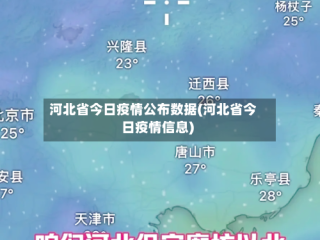河北省今日疫情公布数据(河北省今日疫情信息)