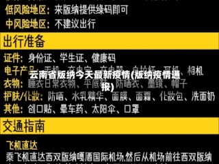云南省版纳今天最新疫情(版纳疫情通报)