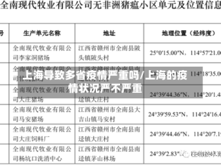 上海导致多省疫情严重吗/上海的疫情状况严不严重