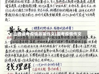 山西省考疫情政策作文(国考疫情作文)