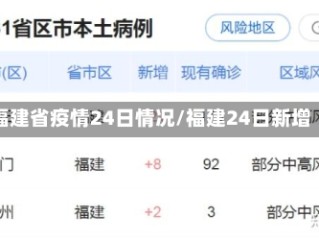 福建省疫情24日情况/福建24日新增