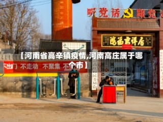 【河南省高辛镇疫情,河南高庄属于哪个市】