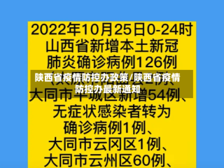 陕西省疫情防控办政策/陕西省疫情防控办最新通知