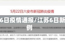 江苏省6日疫情通报/江苏6日新增病例