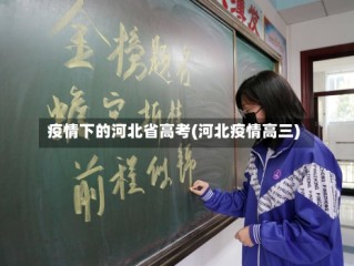 疫情下的河北省高考(河北疫情高三)