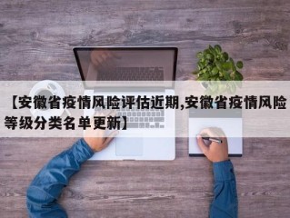 【安徽省疫情风险评估近期,安徽省疫情风险等级分类名单更新】