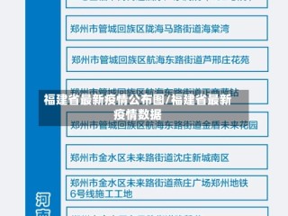福建省最新疫情公布图/福建省最新疫情数据