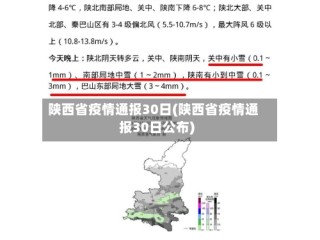 陕西省疫情通报30日(陕西省疫情通报30日公布)