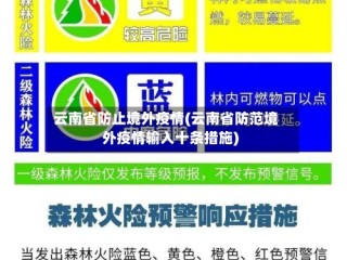 云南省防止境外疫情(云南省防范境外疫情输入十条措施)