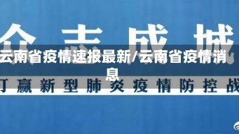 云南省疫情速报最新/云南省疫情消息