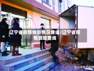 辽宁省疫情物资情况查询/辽宁省疫情政策查询