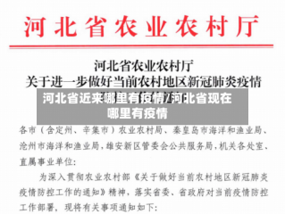 河北省近来哪里有疫情/河北省现在哪里有疫情