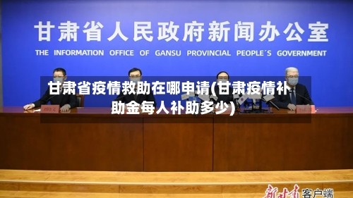 甘肃省疫情救助在哪申请(甘肃疫情补助金每人补助多少)