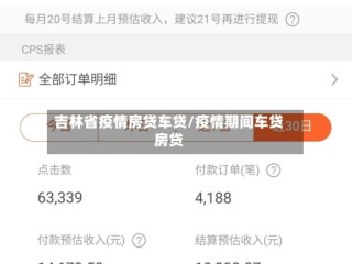 吉林省疫情房贷车贷/疫情期间车贷房贷