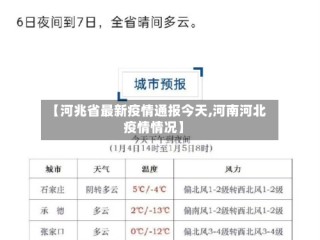 【河兆省最新疫情通报今天,河南河北疫情情况】