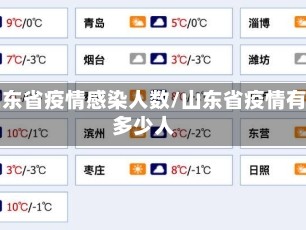 山东省疫情感染人数/山东省疫情有多少人
