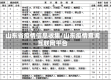 山东省疫情信息收集/山东疫情查询互联网平台