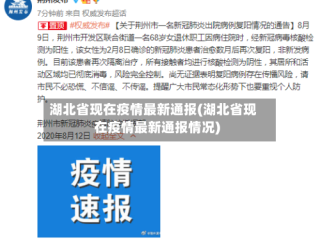 湖北省现在疫情最新通报(湖北省现在疫情最新通报情况)