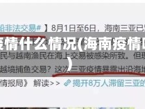 海南省疫情什么情况(海南疫情啥情况)
