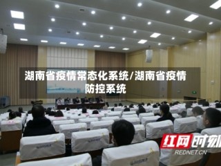 湖南省疫情常态化系统/湖南省疫情防控系统