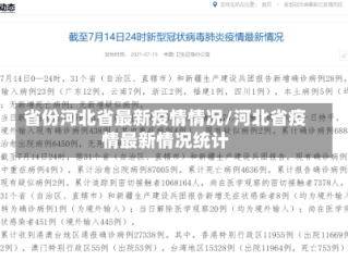 省份河北省最新疫情情况/河北省疫情最新情况统计