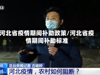 河北省疫情期间补助政策/河北省疫情期间补助标准