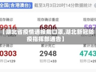 【湖北省疫情通报戴口罩,湖北新冠防疫指挥部通告】