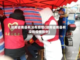 湖南省南县有没有疫情(湖南省南县有没有疫情病例)