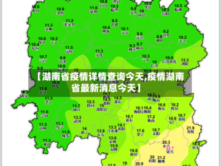 【湖南省疫情详情查询今天,疫情湖南省最新消息今天】