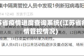 江苏省疫情进度查询系统(江苏省疫情管控情况)