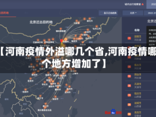 【河南疫情外溢哪几个省,河南疫情哪个地方增加了】