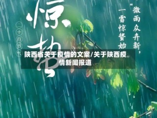 陕西省关于疫情的文案/关于陕西疫情新闻报道