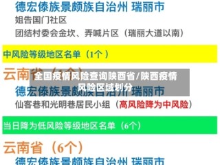 全国疫情风险查询陕酉省/陕西疫情风险区域划分