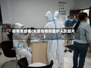 疫情支援表(支援疫情的医护人员图片)