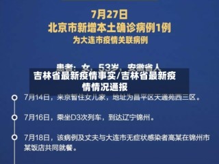 吉林省最新疫情事实/吉林省最新疫情情况通报