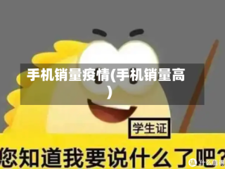 手机销量疫情(手机销量高)