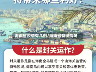 海南省疫情有几例/海南省有役情吗