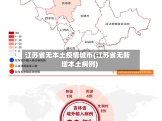 江苏省无本土疫情城市(江苏省无新增本土病例)