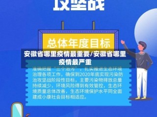 安徽省哪里疫情最重要/安徽省哪里疫情最严重