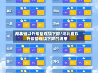 湖北省以外疫情连续下降/湖北省以外疫情连续下降的城市