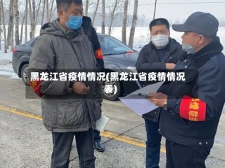 黑龙江省疫情情况(黑龙江省疫情情况表)