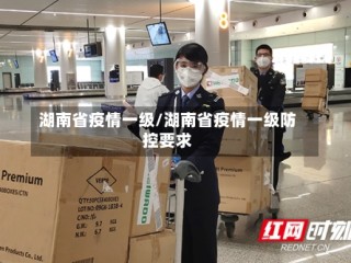 湖南省疫情一级/湖南省疫情一级防控要求