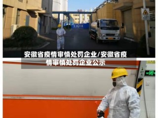 安徽省疫情审慎处罚企业/安徽省疫情审慎处罚企业公示